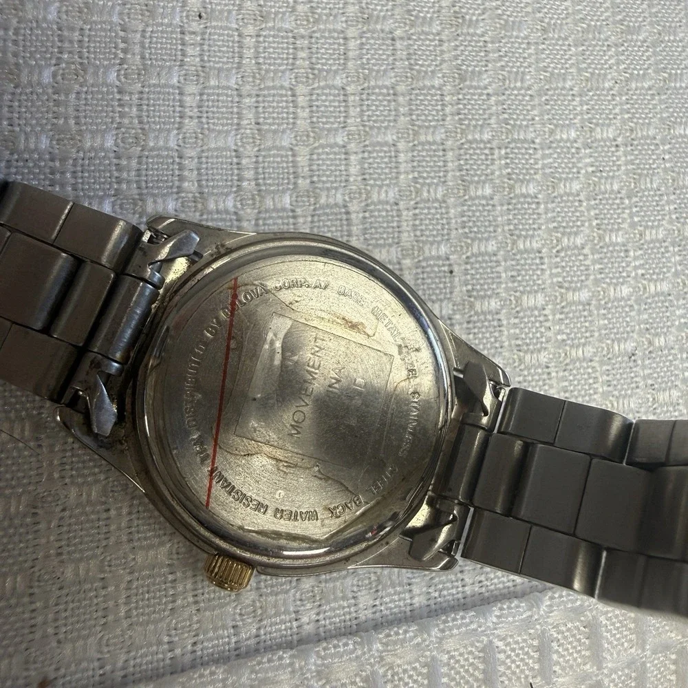Bulova Super Media Yellow Pages Ad Two Tone Stainless Steel Quartz Ladies Watch